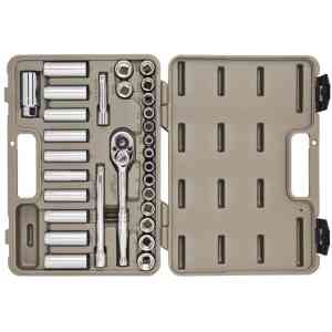 Crescent 30 PC. 3/8" Drive 6 & 12 Point Standard & Deep SAE/Metric Professional Tool Set - CTK30SET