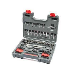 Crescent 84 PC. 1/4" & 3/8" Drive 6 & 12 Point Standard & Deep SAE/Metric Professional Tool Set - CTK84CMPN