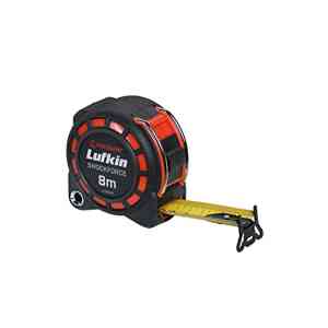 Crescent Lufkin 3cm/1-3/16 x 8M/26' Shockforce Dual Sided Tape Measure, 30M Drop Tested - L1125CM