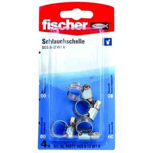 Fischer 4 Pc. Hose Clamp, SGS 8-12 W1 K - 49877