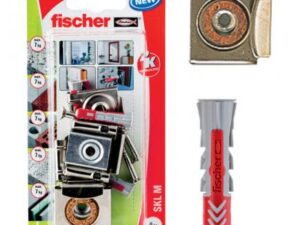 Fischer 4 Pc. Mirror Fixing DuoPower Plugs & Screws Set, SKL M K NV - 45490