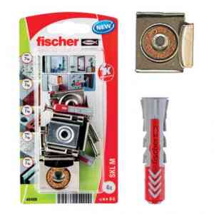 Fischer 4 Pc. Mirror Fixing DuoPower Plugs & Screws Set, SKL M K NV - 45490