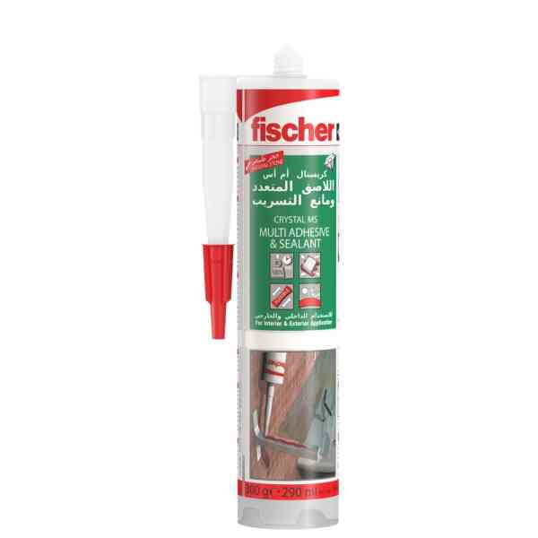 Fischer Crystal MS Multi Adhesive & Sealant, 290 ml - 560065