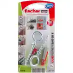 Fischer DuoPower Expansion Plug with Eye Hook, 8x40 OH K NV (Pack of 2) - 535006