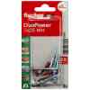 Fischer DuoPower Universal Plug with Angle Hook, 5x25 WH K NV (Pack of 8) - 535008