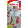Fischer DuoPower Wall Plug with Screw, 6x50 S K NV (Pack of 4) - 537660