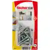 Fischer Nylon Expansion Plug with Screw, S 6 S K NV (Pack of 15) - 14871