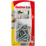 Fischer Nylon Expansion Plug with Screw, S 6 S K NV (Pack of 15) - 14871