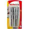 Fischer Nylon Hammerfix with Galvanized Countersunk Head Screw & Wall Plug Set, 8x60 mm (Pack of 10) - 522324