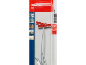 Fischer Nylon Toggle DuoTec 10 S K NV Screw (Pack of 2) - 537263