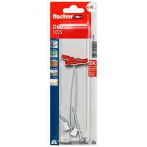 Fischer Nylon Toggle DuoTec 10 S K NV Screw (Pack of 2) - 537263