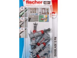 Fischer Plasterboard Fixing DuoBlade Plug with Screw, S PH K (Pack of 6) - 546756