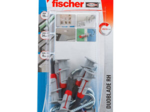 Fischer Plasterboard Fixing DuoBlade Wall Plug with Screw, RH K NV (Pack of 6) - 545686
