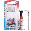 Fischer Plasterboard Fixing DuoBlade Wall Plug with Screw, WH K NV (Pack of 6) - 545685