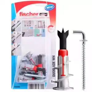 Fischer Plasterboard Fixing DuoBlade Wall Plug with Screw, WH K NV (Pack of 6) - 545685