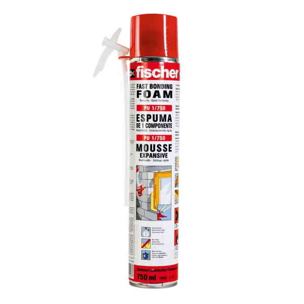 Fischer PU 1/750 Fast Bonding Foam, 750 ml - 98011