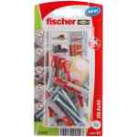 Fischer Shelf Fixing DuoPower RB 8x40 Wall Plug with Countersunk Head Screw (Pack of 8) - 535959