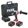 Flex PD 2G 18.0-EC FS55BC/5.0 Cordless Percussion Drill Set with 2x5.0 Ah Battery, Charger & Case - 516171