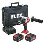 Flex PD 2G 18.0-EC FS55BC/5.0 Cordless Percussion Drill Set with 2x5.0 Ah Battery, Charger & Case - 516171