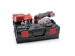 FLEX PXE 80 10.8-EC/2.5 Set The Smart Cordless Rotary and Random Orbital Free-running Polisher Set, 10.8 V with 2×5.0 Ah Battery, Rapid Charger & Carrying Case - 418102