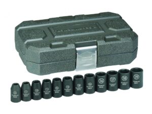 Gearwrench 12 PC. 1/2" Drive 6 Point Standard Impact Metric Socket Set - 84930