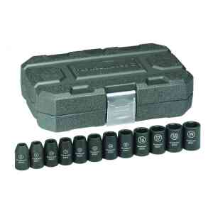 Gearwrench 12 PC. 1/2" Drive 6 Point Standard Impact Metric Socket Set - 84930