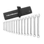 Gearwrench 15 Pc. 12 Point Long Pattern Combination SAE Wrench Set with Tool Roll - 81918