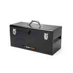 GearWrench 19" Steel Tote Box with Tray, Black - 83130