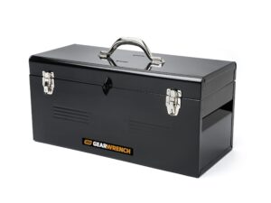 GearWrench 19" Steel Tote Box with Tray, Black - 83130