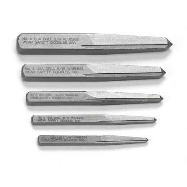 Gearwrench 5 PC. Straight Fluted Screw Extractor Kit - 720DD