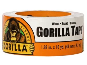 Gorilla Duct Tape, 1.88 in. x 10 yd. (48 mm x 9.1 m) - White/Blanc