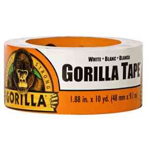 Gorilla Duct Tape, 1.88 in. x 10 yd. (48 mm x 9.1 m) - White/Blanc