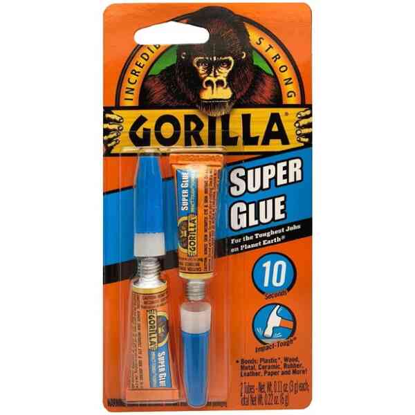 Gorilla Super Glue, 2 pc. x 3g Tubes - Clear