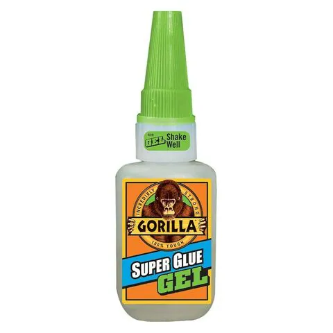 Gorilla Super Glue Gel, 15g Bottle - Clear