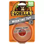 Gorilla Tough & Clear Mounting Tape, 1" x 60" ( 5 ft.) - Clear