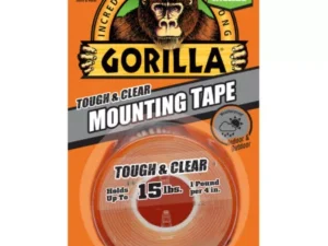 Gorilla Tough & Clear Mounting Tape, 1" x 60" ( 5 ft.) - Clear