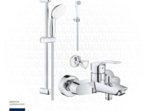 GROHE Bundle 114 (Eurosmart New Shower Mixer + Shower Kit + Shattaf + Angle Valves)