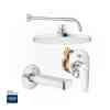 GROHE Concealed Shower Bundle 515 (BauEdge OHM set bath +Concealed body+ Head Shower 20 cm +shower arm 40 cm +Bath spout )