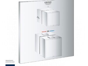 GROHE Grohtherm Cube Safety shower mixer for 2 outlets with integrated shut off/diverter valve , 24154000 , chrome