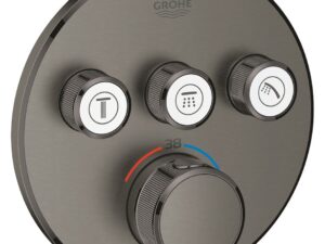 GROHE Grohtherm SmartControl Safety mixer for concealed installation with 3 valves , 29121AL0 , brushed hard graphite