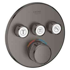 GROHE Grohtherm SmartControl Safety mixer for concealed installation with 3 valves , 29121AL0 , brushed hard graphite