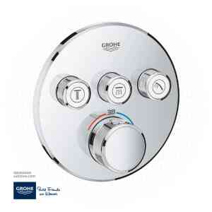 GROHE Grohtherm SmartControl Safety mixer for concealed installation with 3 valves , 29121000 , chrome
