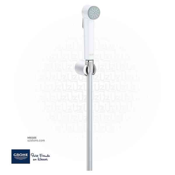 GROHE Tempesta-F Wall holder set 1 spray , , chrome/white