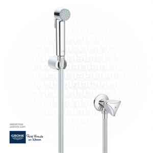 GROHE Tempesta-F Wall holder set with angle valve 1 spray , 26357000 , chrome