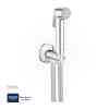 GROHE Tempesta-F Wall holder set with self-closing angle valve , 1 spray , 26358000 , chrome
