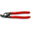 Knipex Cable Shears with Plastic Coated Handles, 165 mm - 95 11 165