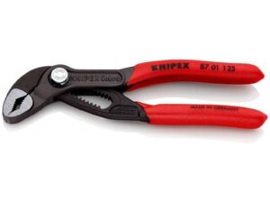 Knipex Cobra® High-Tech Water Pump Pliers with Plastic Coated Handles, 125 mm - 87 01 125 SB