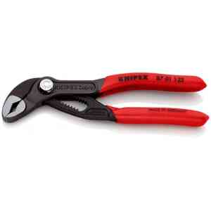 Knipex Cobra® High-Tech Water Pump Pliers with Plastic Coated Handles, 125 mm - 87 01 125 SB