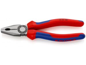 Knipex Combination Pliers with Multi-Component Grips, 180 mm - 03 02 180 SB