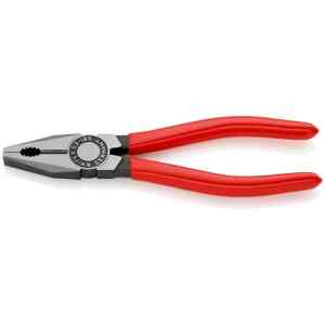 Knipex Combination Pliers with Plastic Coated Handles, 180 mm - 03 01 180 SB
